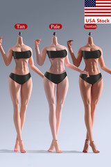 YM507 1/6 Normal Skin Female Large Breast Figure Muscle Flexible Body W/Detail