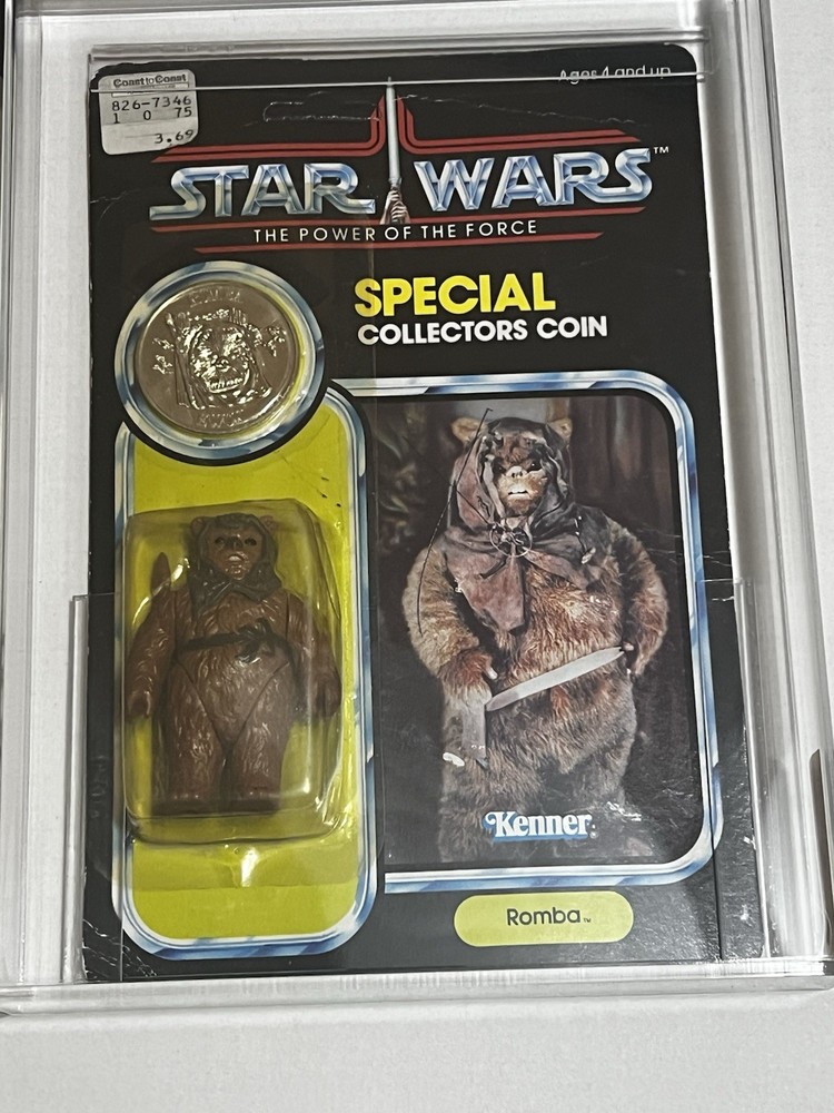 VINTAGE KENNER STAR WARS 1985 POTF ROMBA AFA UNIFIED 5.0 FIGURE IS 9.4 PLS READ