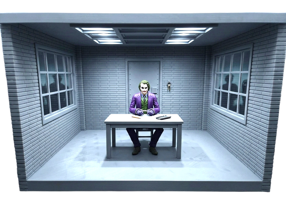 1:10 Scale Replica The Dark Knight Interrogation Room Diorama for 7 inch Figures