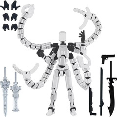 13cm Multi Joint Robot Action Figure 3D Printed Movable Model Toy Gift
