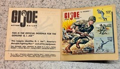 1964 Hasbro Gi Joe Navy Sailor Triple TM Tall Equipment Manual & attached Flyer