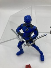 Lot of 4 Bandai Power Rangers Jungle Fury Green Blue Red Yellow 3.5″ w/ Weapons
