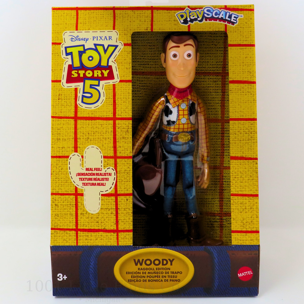 Disney Pixar Toy Story 5 Woody Ragdoll Edition Figure PlayScale Mattel New