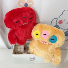 Ugly Monster Plush Toy Human Teeth Stuffed Animal Halloween Decoration Doll