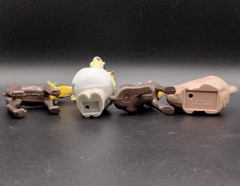 11 X Pound Puppies Miniatures Vintage 1986 Tonka Dog Cat Catcher Set Lot O 23