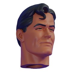 Fleischer Man Custom Action Figure Head 1:9 or 1:6 Mego