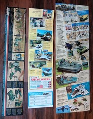 Vintage G.I. Joe yearly toy catalogs 1982-85 books and coloring book. Big lot