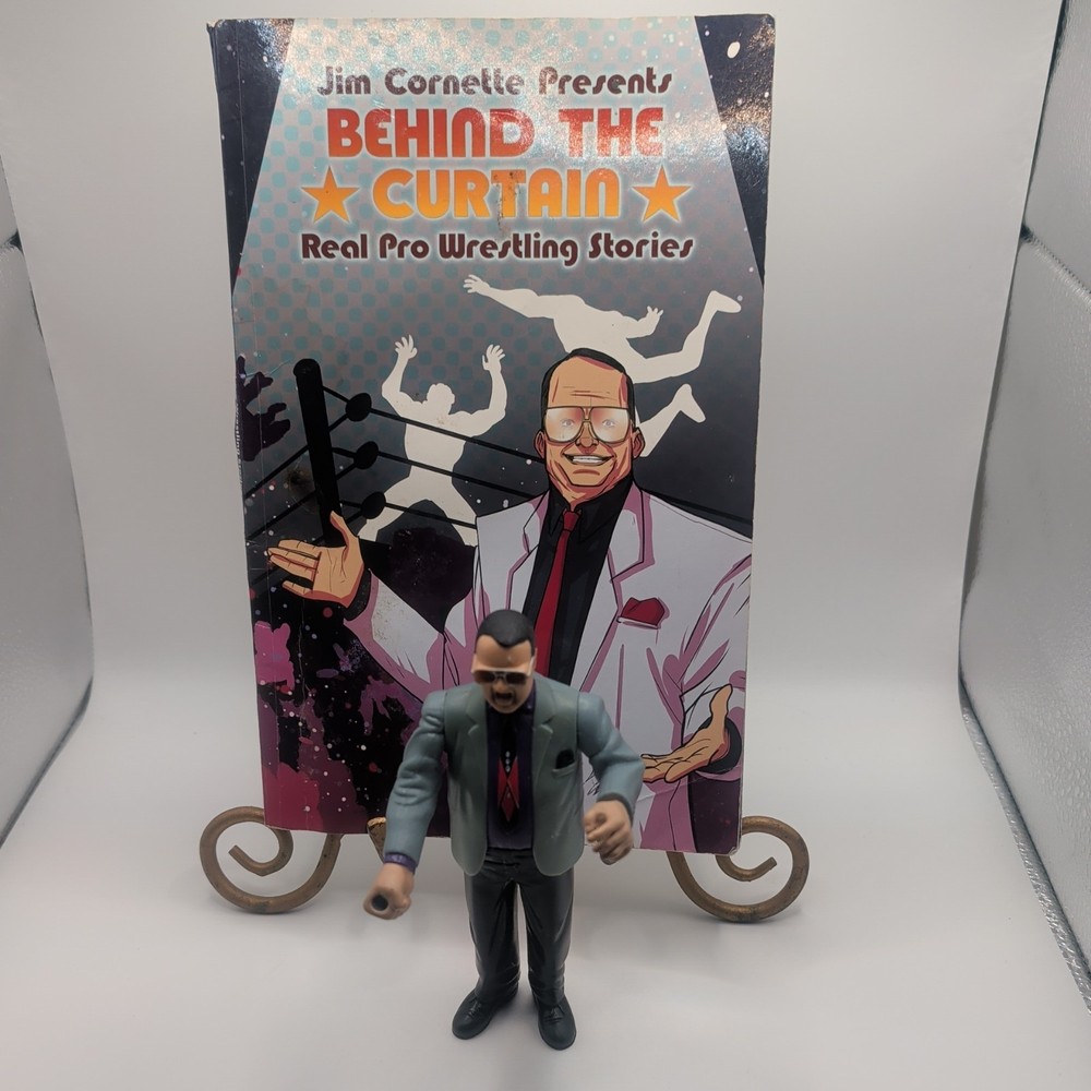 WWE WWF Jim Cornette 1998 Jakks Action Figure & Graphic Novel Starter Lot