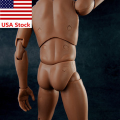 MX02-A 1/6 Europe Skin Male Body Super Flexible Soldier 12”Action Figure Doll