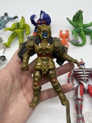 Vintage Power Rangers Figure Lot Flip Head Pink Red Green Yellow Peckster Zedd