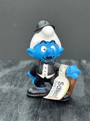 Smurfs 20716 Charlie Chaplin Smurf PVC Figure Movie Actor Schleich Peyo Figurine