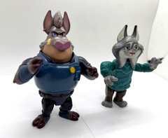 Disney Zootopia 2 Action Figures Lot of 2 – Captain Hoggbottom & Pawbert Lynxley