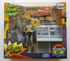 MATTEL BATMAN 1966 CLASSIC TV SERIES BATMAN & BATCOMPUTER FIGURE SET SEALED NEW