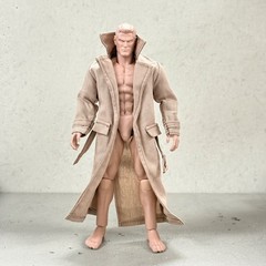 PB-LTC-KAK: 1/12 Khaki Wired Trench Coat for 6″ action figure