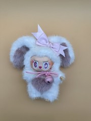 Doll Original fluffy Bunny Handmade Modification Version