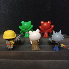 PhatMojo Roblox Piggy 20 Figure Lot Skelly Parasee Soldier Clowny Foxy Rash