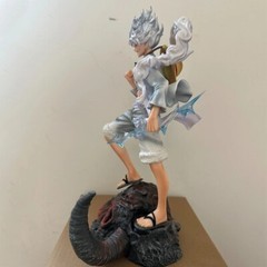 38cm One Piece Luffy Gear 5 Figure – Nika Island of Ghosts PVC Collectible Model