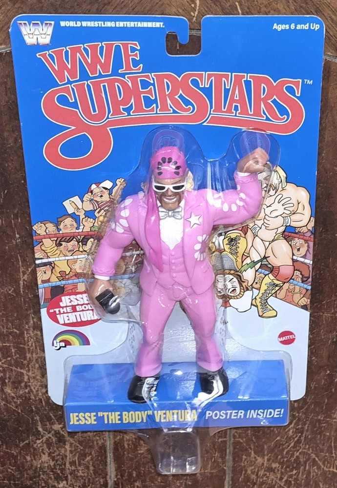 WWE Superstars JESSE “THE BODY” VENTURA 8″ Action Figure w/Poster (2026, Mattel)