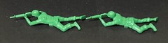 Lot Of 2 Toy Story “Bucket O Soldiers” 2” Replacement Prone Position Riflemen