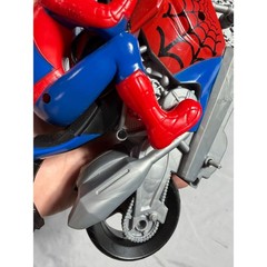 Marvel Spider-Man Motorcycle Action Figure Toy Red Blue Web Cycle S524