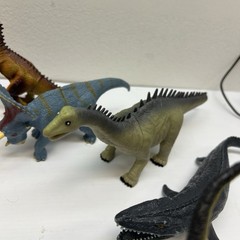Lot Of 10Misc sizes Plastic Dinosaurs. Varies Types Excellent Vintage 2000s