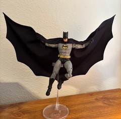 Custom Batman Cloth Wired Cape Reborn 1:10 Mcfarlane Dc Multiverse NOT fIGURE