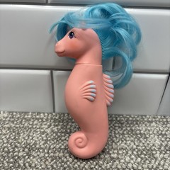 My Little Pony G1 Sea Pony Wavedancer 1983 Pink W Blue Hair Rare HG8