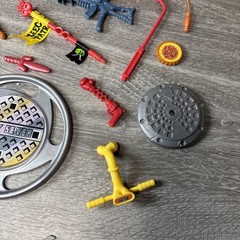 Teenage Mutant Ninja Turtles TMNT Weapons Accessories Lot Vintage 1980s 1990s