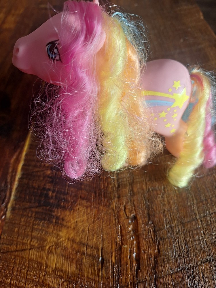 1984 Hasbro My Little Pony G1 Rainbow Curl Stripes figure