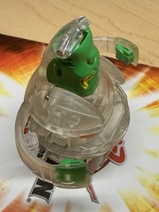 Bakugan Battle Brawlers Alligator Action Figure 510G Clear Green Plastic