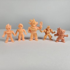 Lot of 5 Dragon Ball Z DBZ Flesh Color Japanese Keshi Mini Figures Keshigomu