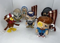 Fgteev Mixed Lot x8 Toys Figures Duddy Bacon Meggz Gurkey Turkey Jenkins Funnel