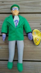 1998 New Batman/ Superman Adv – THE RIDDLER 13.5″ Soft Body PVC & Fabric Doll