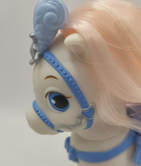 Disney Princess Palace Pets Cinderellas Blue and White Pony “Bibbidy” Pink Mane