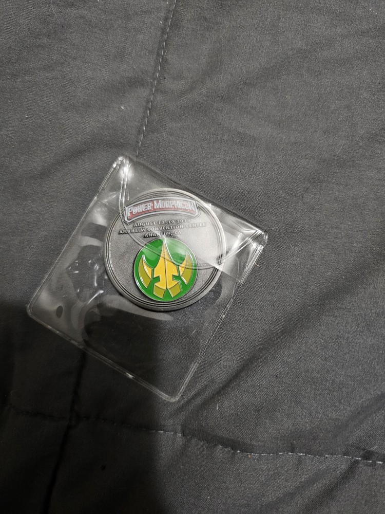 Power Morphicon 2018 Challenge Coin Lord Drakkon Tommy Oliver Green Ranger