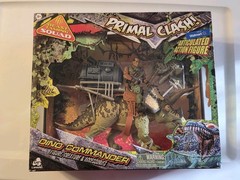 LANARD TOYS~PRIMAL CLASH~DINO COMMANDER~BEAST TAMING SQUAD~TRICERATOPS & FIGURE