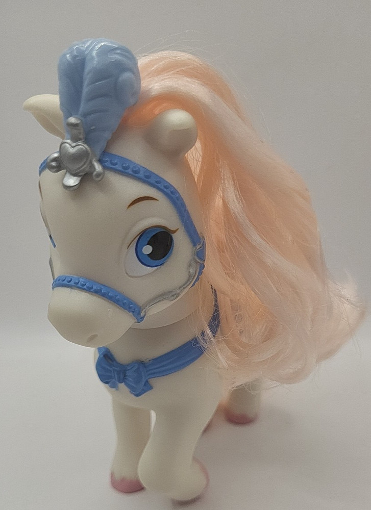 Disney Princess Palace Pets Cinderellas Blue and White Pony “Bibbidy” Pink Mane