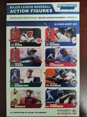 2002 McFarlane’s Sportspicks Action Figures 5 1/2 x 8 1/2 Inch Promotional Sheet