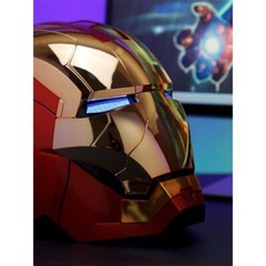 New Gold Iron Man Autoking MK5 Helmet Electronic Voice Activated Open&Close Mask