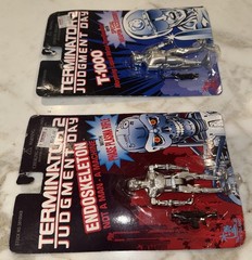 VTG 1995 Terminator 2 Judgement Day Action Figure – T-1000 & Endoskeleton – New!