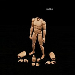USA MX02-B 1/6 Male Soldier Super Flexible PVC Body Doll Fit 12in Action Figure