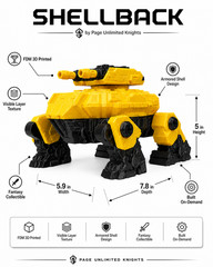 Shellback FDM 3D Printed Fantasy Armored Shell Collectible Figure