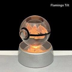 3D Pokémon Crystal Ball Night Light LED Lamp 50mm / 2″ Glass Statue
