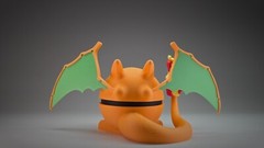 Charizard | Themed 3D Printed Pokeball | #0006 Charizard