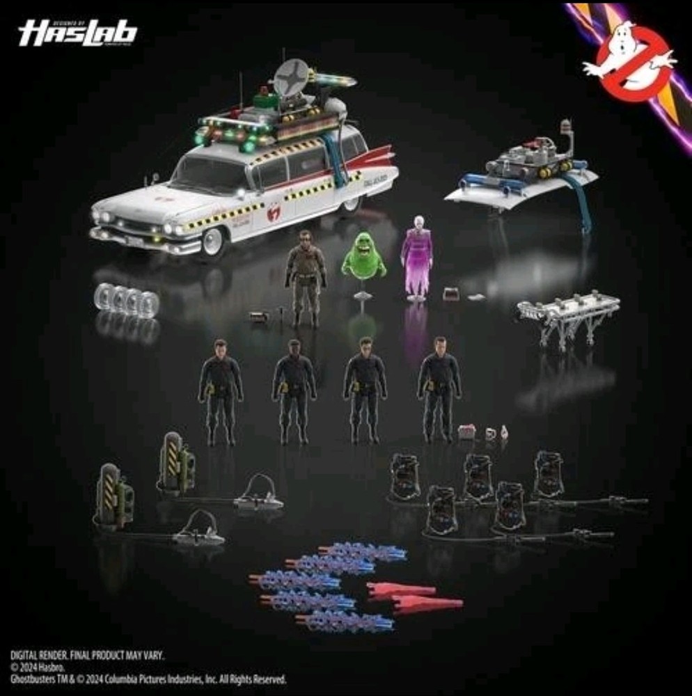HASLAB Ghostbusters Plasma Ecto-1 Anniversary Deluxe Edition In Sealed Box