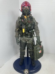 1/6 US NAVY F-14 “TOP GUN” GOOSE ANTHONY EDWARDS TOMCAT FIGHTER PILOT +STAND