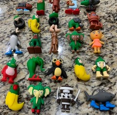 24pcs Italian Brainrot Tung Sahur Cappuccino Tralalero PVC Mini Figures Set Toys