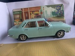 Hillman hunter (Paykan Javanan )toys 1/18 , Hard plastic Turquoise Color Loose