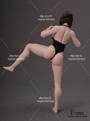 LDDOLL Chunli 1/6 Female Muscle Seamless 29cm Flexible Body Figure F 12″ OB Head