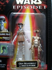Star Wars TPM Ody Mandrell with Otoga 222 Pit Droid, Red Card, Ep1